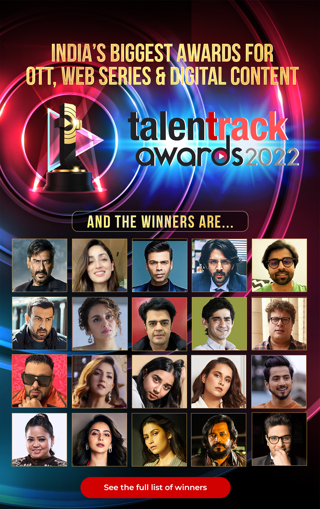 talentrack awards 2022